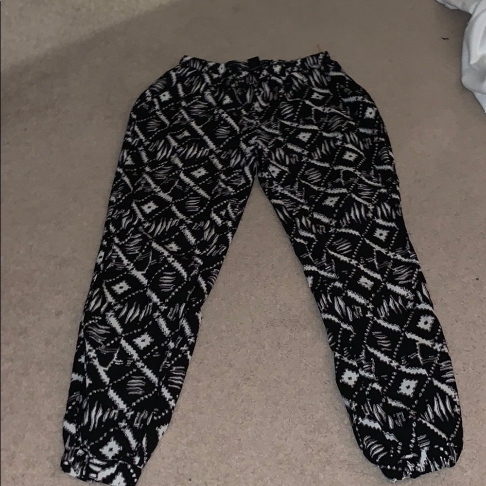 Black and white pants